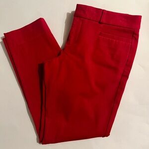 Banana Republic Women’s Size 2 Red Crop Pants, Form Fitting, Breezy and Cool